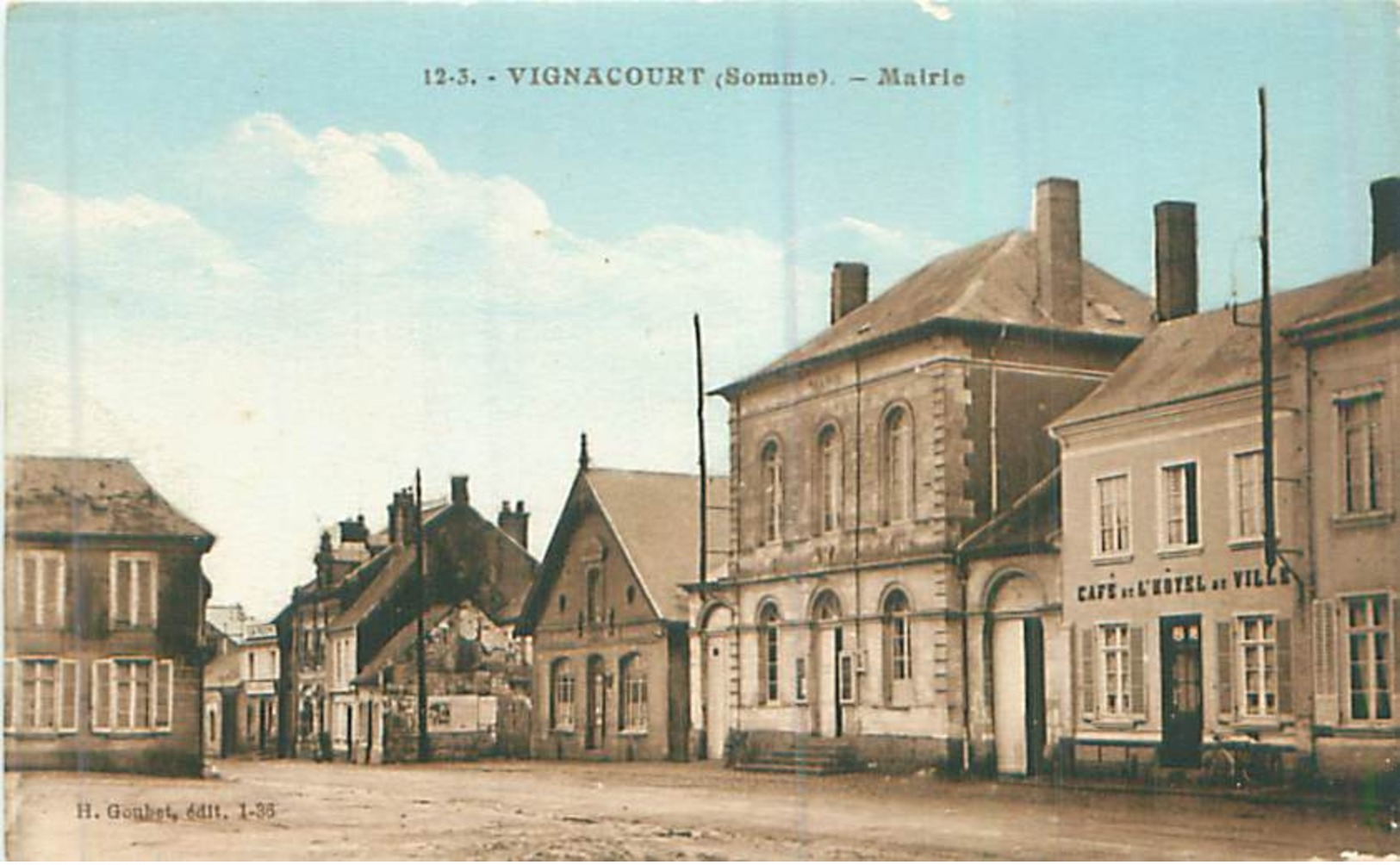 France-Vignacourt Mairie -Ungelaufen - Vignacourt