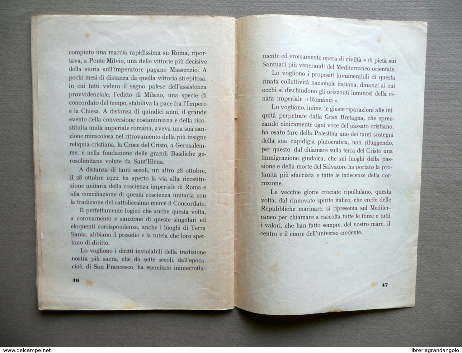 La Profanazione Anglo Giudaica Dei Luoghi Santi Baravelli Novissima Anni '30 - Non Classificati