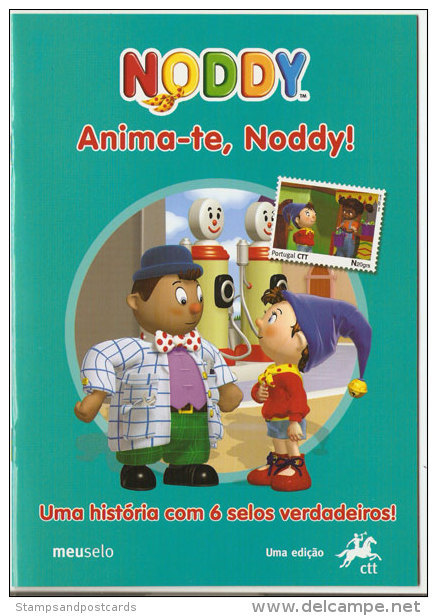 Portugal Carnet 6 Timbres Personnalisés Noddy 2009 Ours En Peluche Voiture Personalized Stamps Booklet Noddy Teddy Bear - Carnets