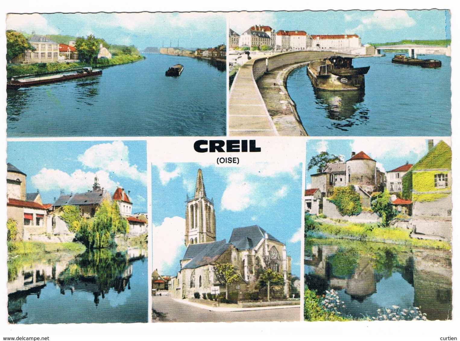 CREIL  60  Multivues Avec 5 Photos - Creil