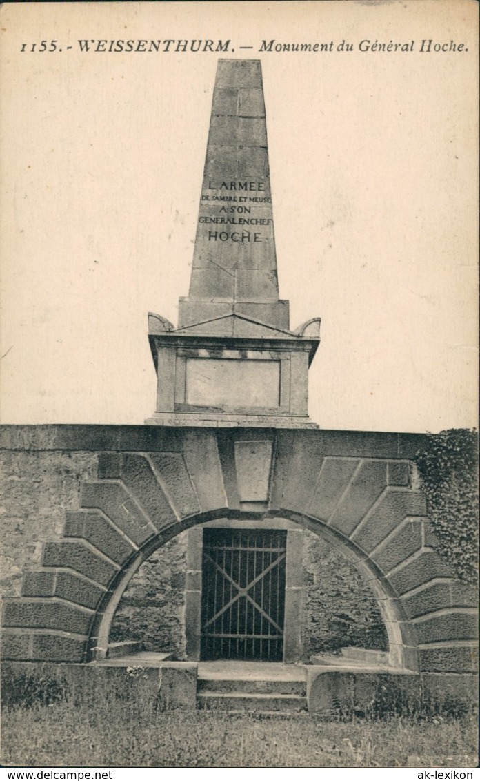 Weißenthurm Weissenthurm Denkmal Monument Du Général HOCHE 1910 - Otros & Sin Clasificación