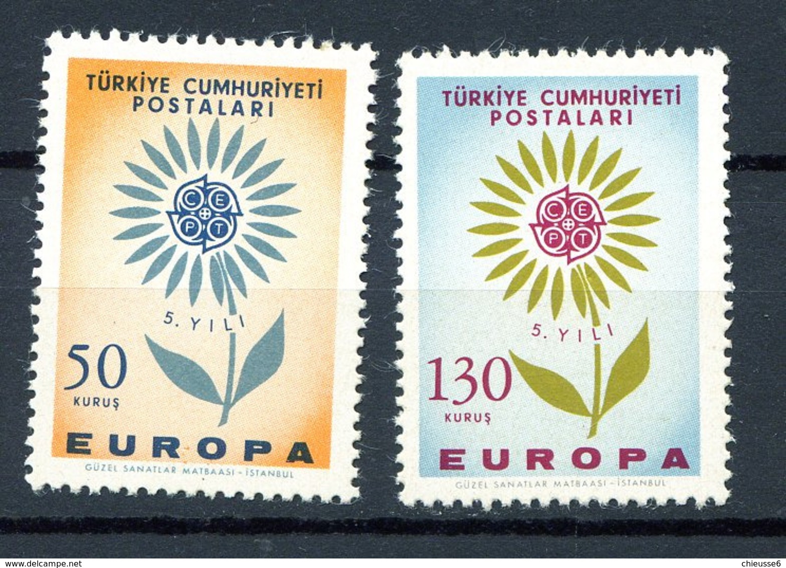 Europa 1964 *  N° 1697/1698 - Turquie - 1964