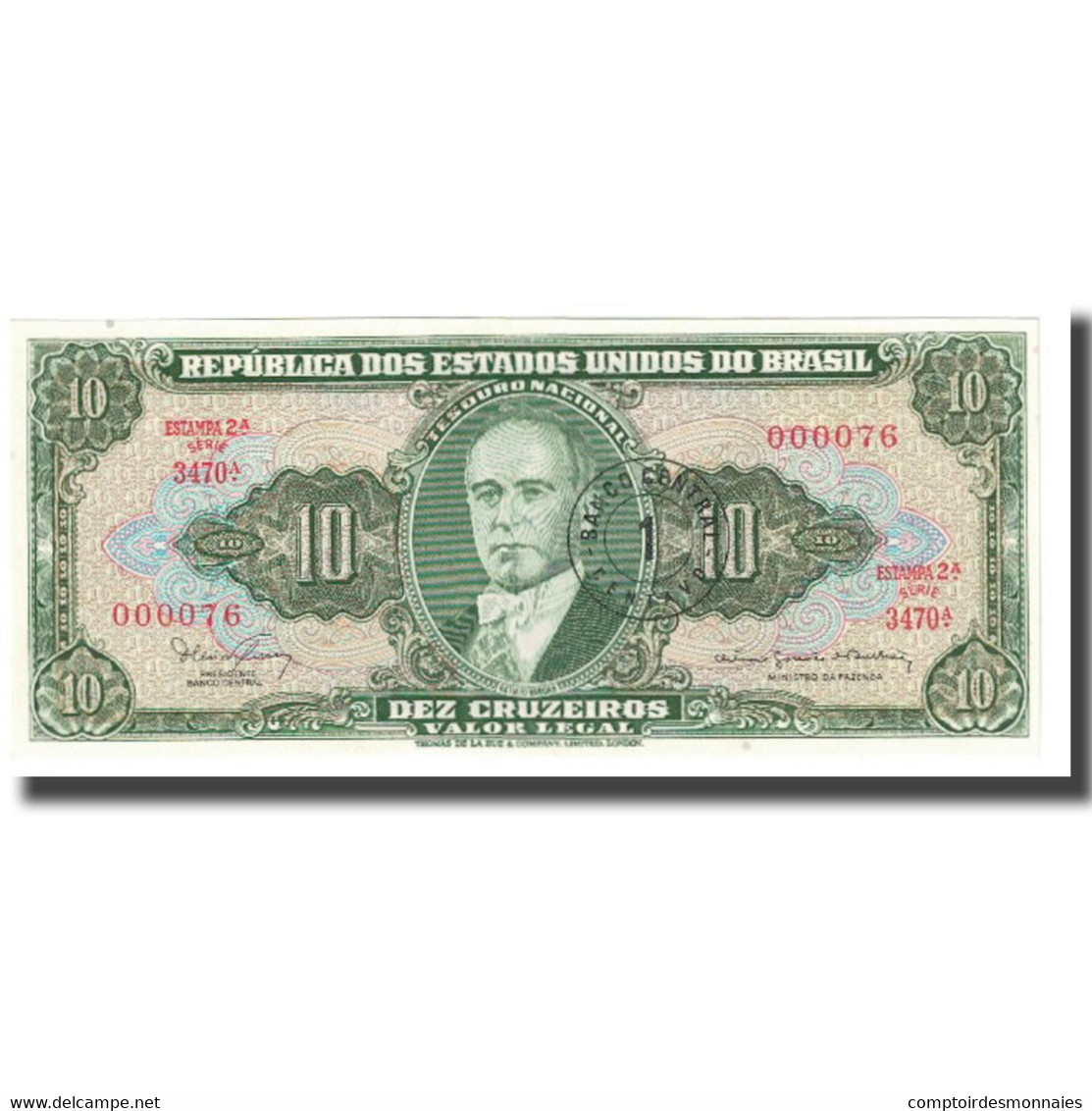 Billet, Brésil, 1 Centavo On 10 Cruzeiros, KM:183a, NEUF - Brésil
