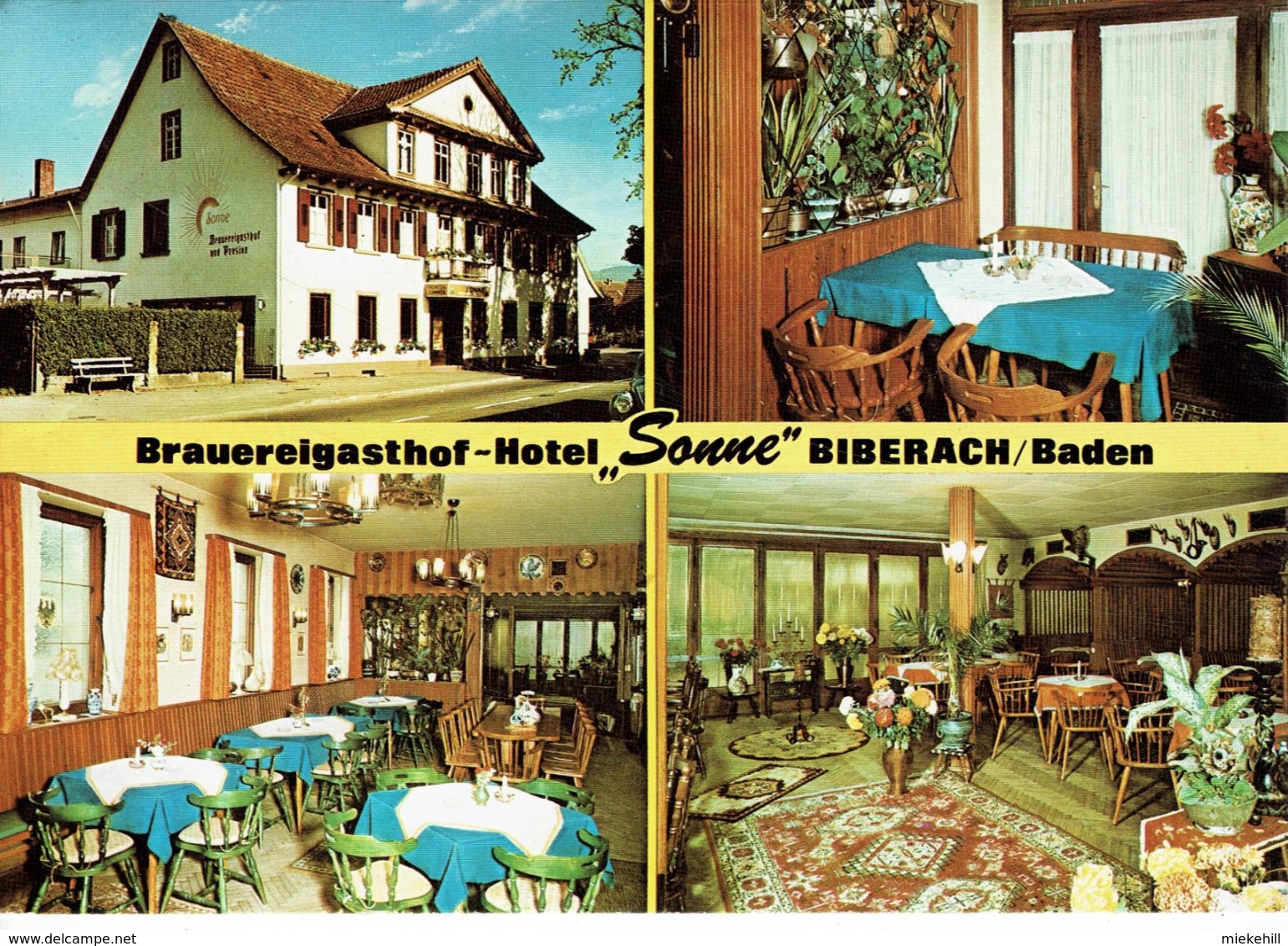 BIBERACH-HOTEL SONNE-MULTIVUES-propriétaire Gertud Liebert - Biberach