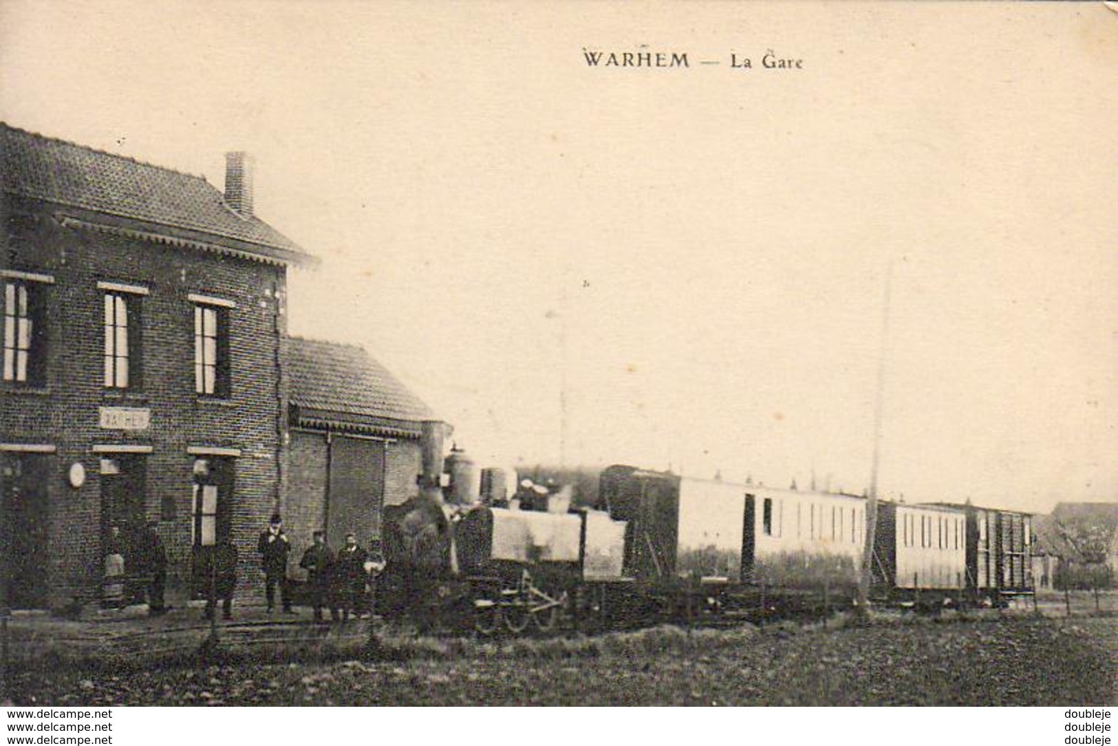 D59  WARHEM  La Gare  ............ Avec Train En Gare - Otros & Sin Clasificación