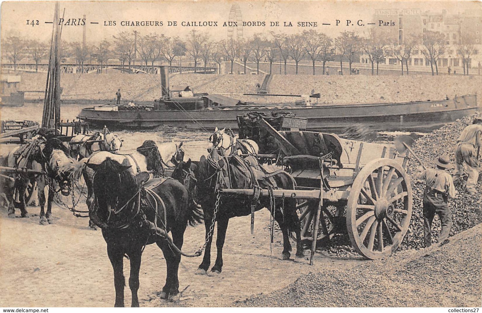 PARIS- LES CHARGEURS DE CAILLOUX AUX BORDS DE LA SEINE - Autres & Non Classés