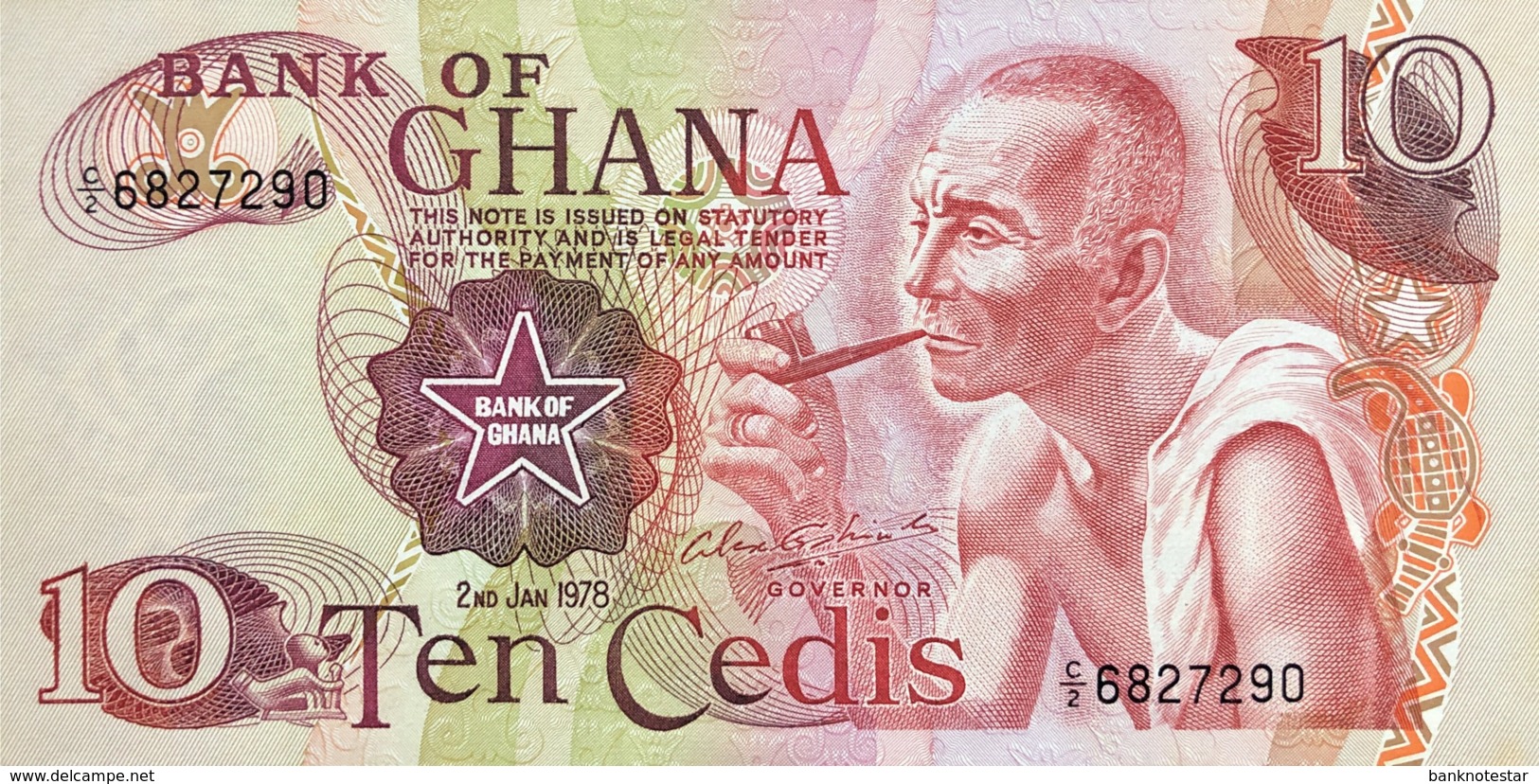 Ghana 10 Cedis, P-16f (1978) - UNC - Ghana