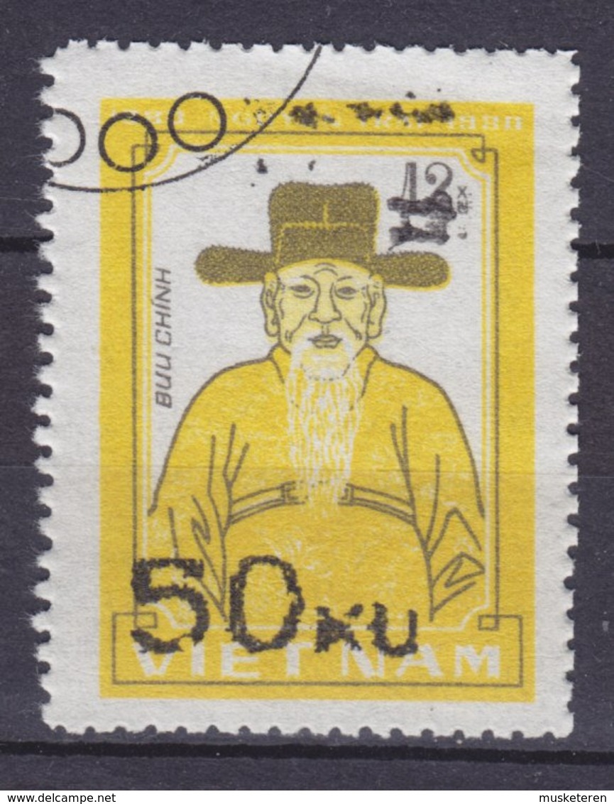 Vietnam 1984 Mi. 1442    50 Xu Auf 6 Xu Nguyen Trai, Dichter Und Staatsmann M. Aufdruck W. Overprint - Vietnam