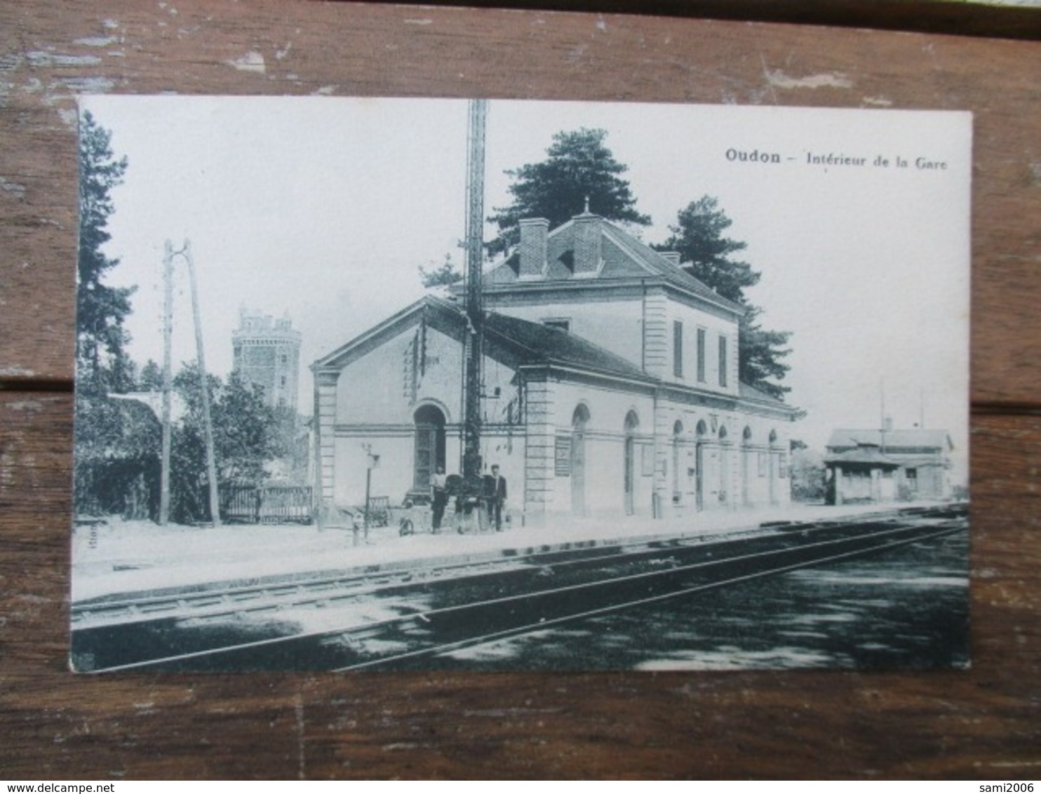 CPA 44 OUDON INTERIEUR DE LA GARE - Oudon