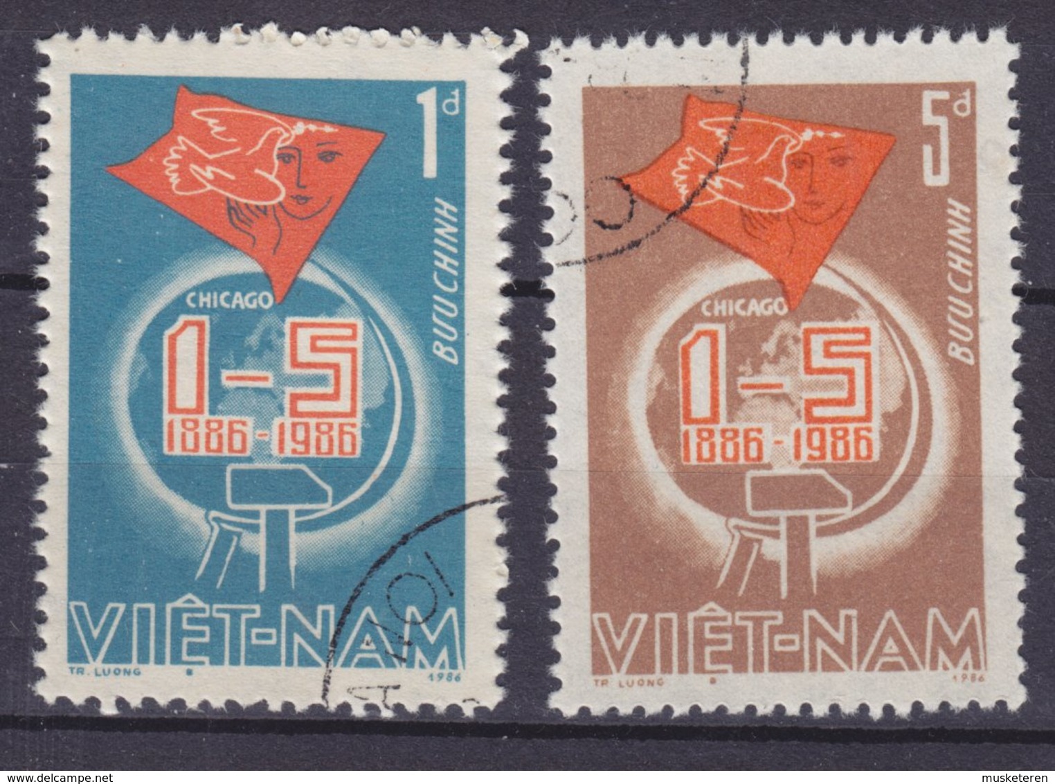 Vietnam 1986 Mi. 1681-82 'Tag Der Arbeit' Complete Set !! - Vietnam