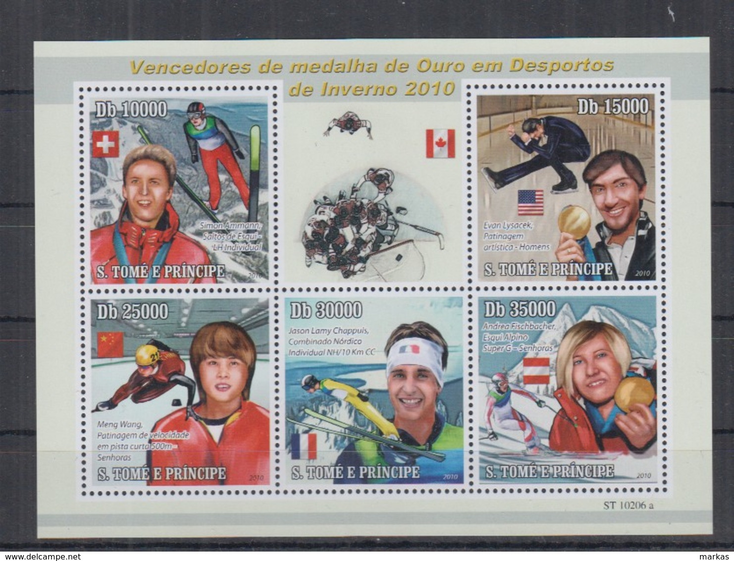 J690. S.Tome E Principe - MNH - 2010 - Sport - Winter Sports - Sonstige & Ohne Zuordnung