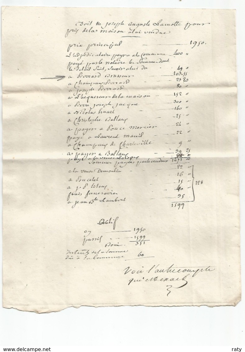 PUSSEMANGE- Sugny- Documents Historiques De 1837 Et 1838 Evrard - Pierrard. Marchant Brasseur-  Bière- Brasserie. - Documents Historiques