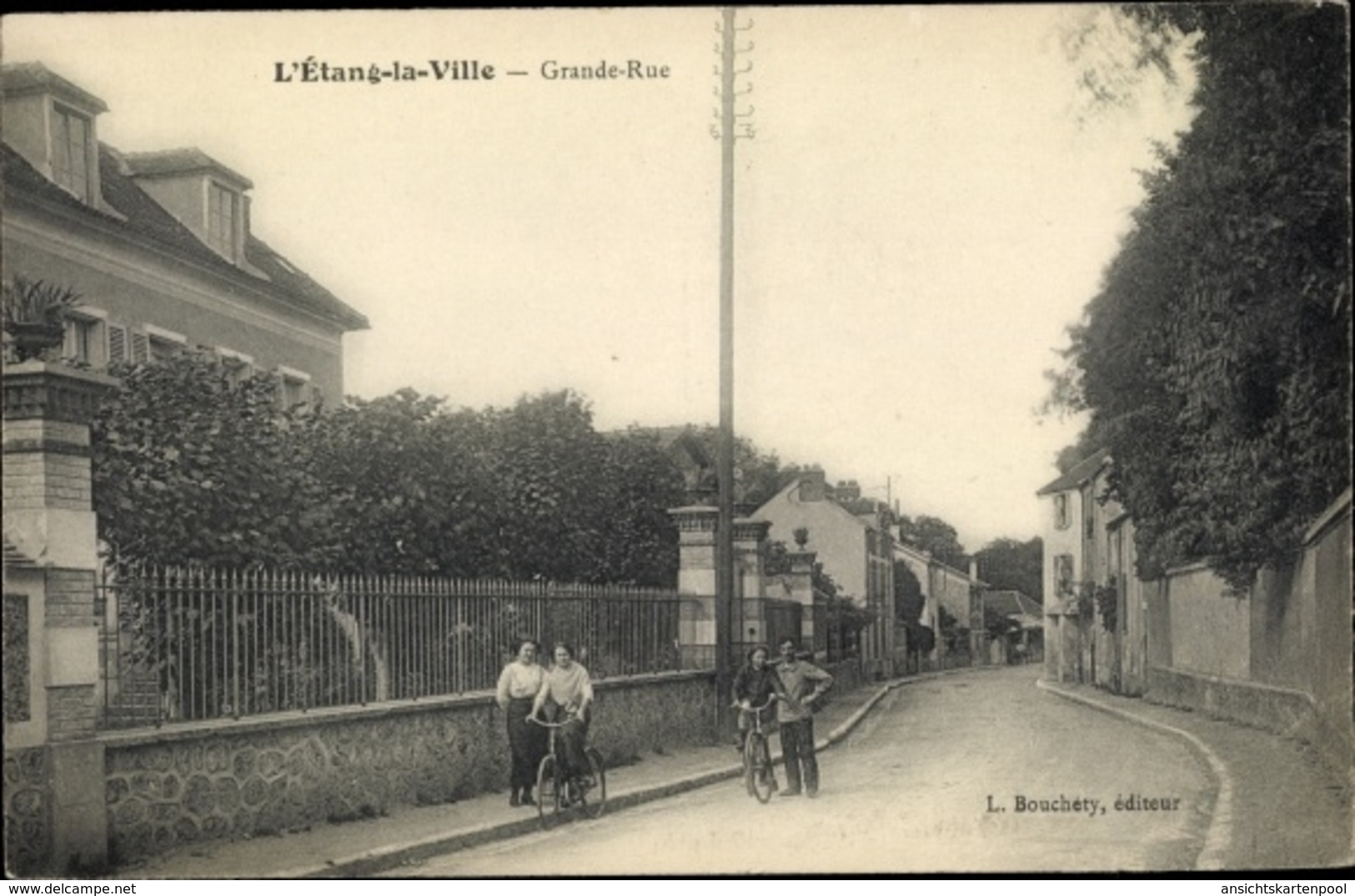 Cp L'Etang La Ville Yvelines, Grande Rue - Other & Unclassified