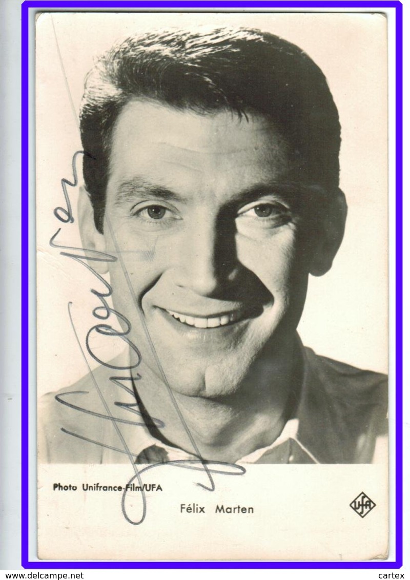 23459 CPA  FELIX MARTEN ! Chanteur , Acteur Et Réalisateur ! 1919 /1992 Autographe !! Carte Photo !! - Cantantes Y Músicos