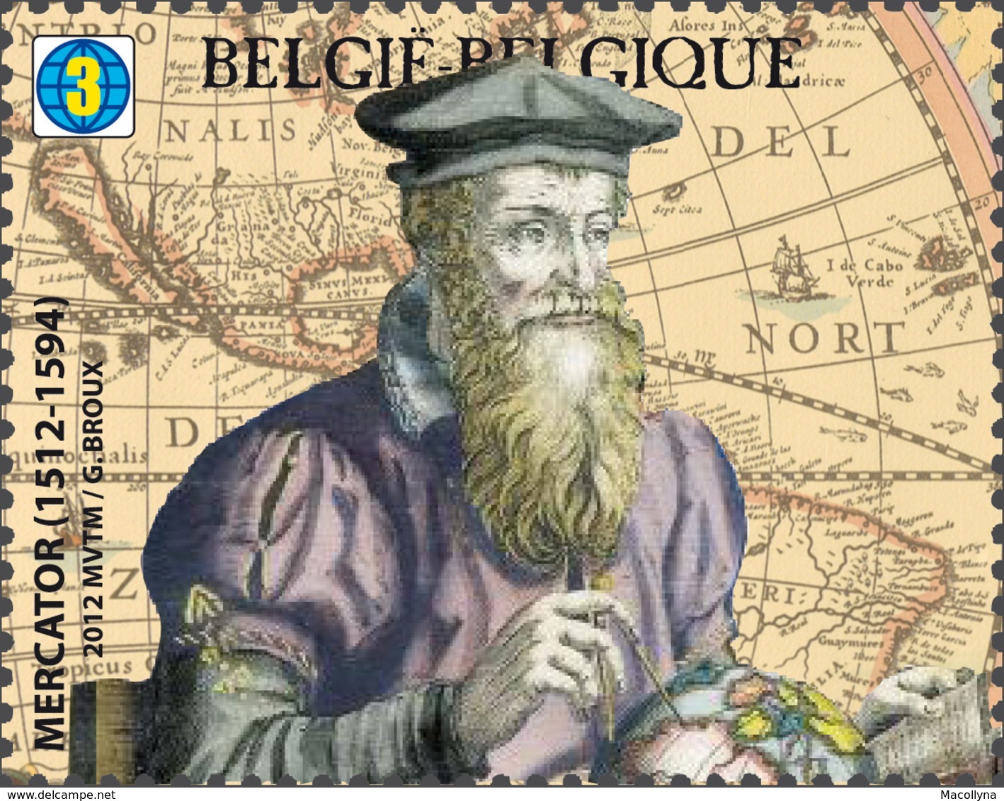 Blok 199** Cartografie 4224/25** La Carte Du Monde - De Wereld In Kaart - Mercator & Hondius MNH - 1961-2001