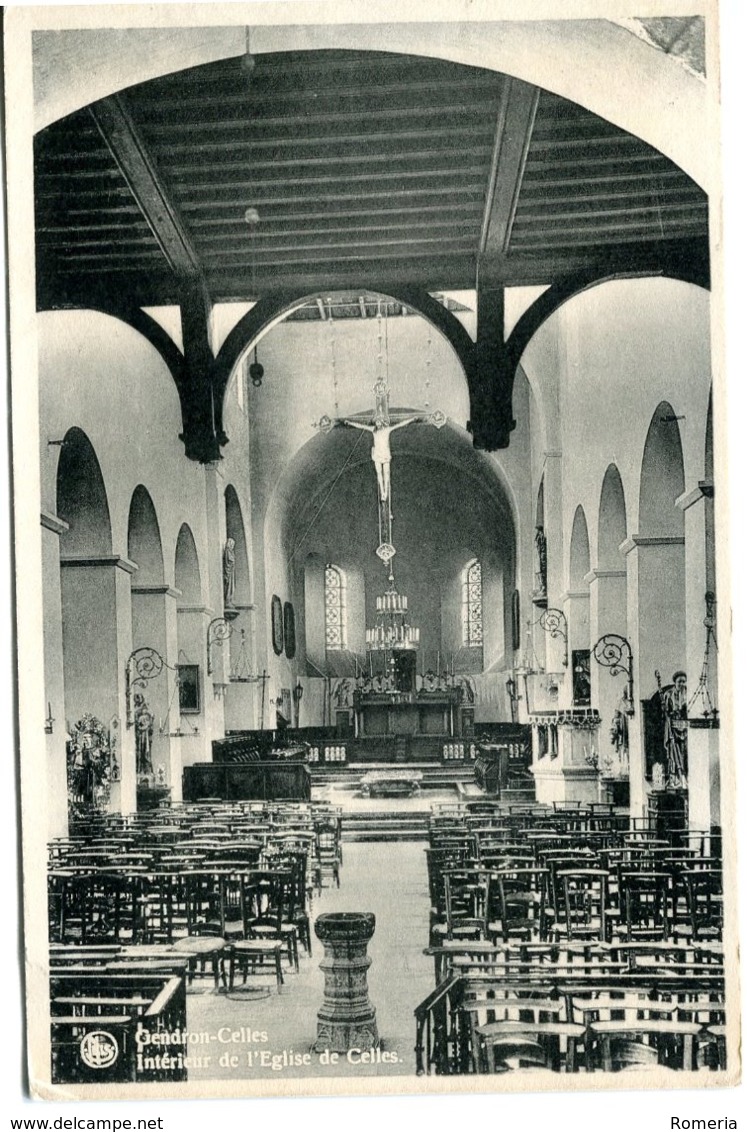 Belgique - Gendron Celles - Intérieur De L'église De Celles - Edition Closset Deculot Nº 40 - Ecrite, Timbrée - - Autres & Non Classés