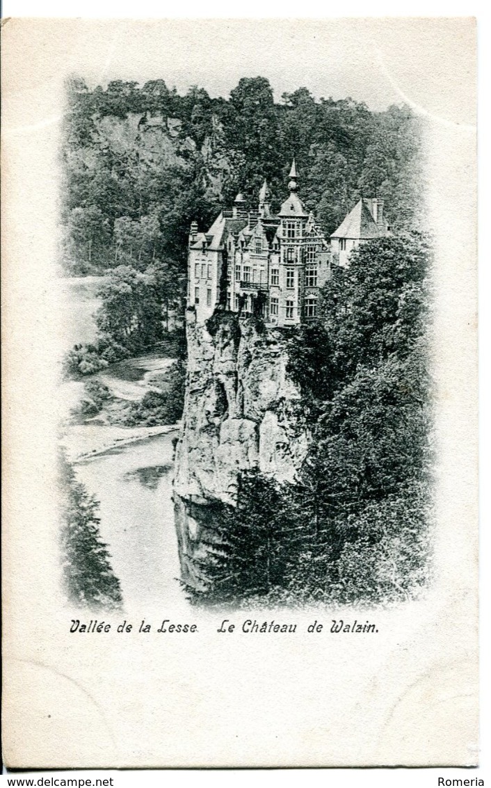 Belgique - Vallée De La Lesse - Le Château De Walain - Gravure - Inscription Non Gommable Au Verso - Walhain