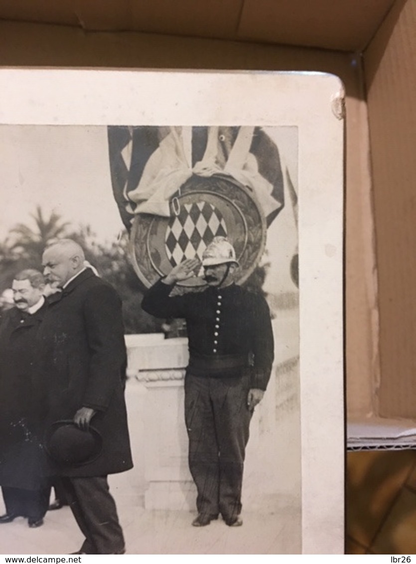 RARE PHOTO MONACO Prince ALBERT I Inauguration Des Nouveaux Thermes 1908 - Personnes Identifiées