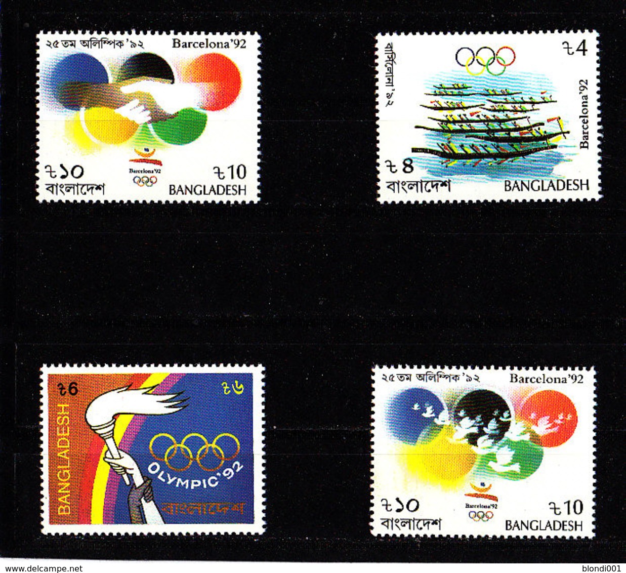 Olympics 1992 - Torch - BANGLADESH - Set MNH - Ete 1992: Barcelone
