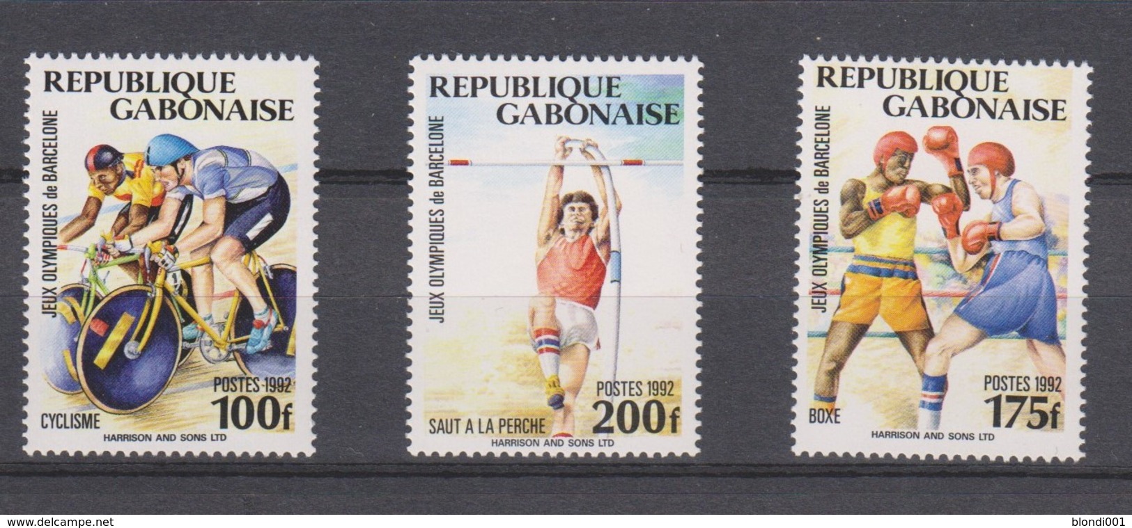 Olympics 1992 - Cycling - GABON - Set MNH - Summer 1992: Barcelona