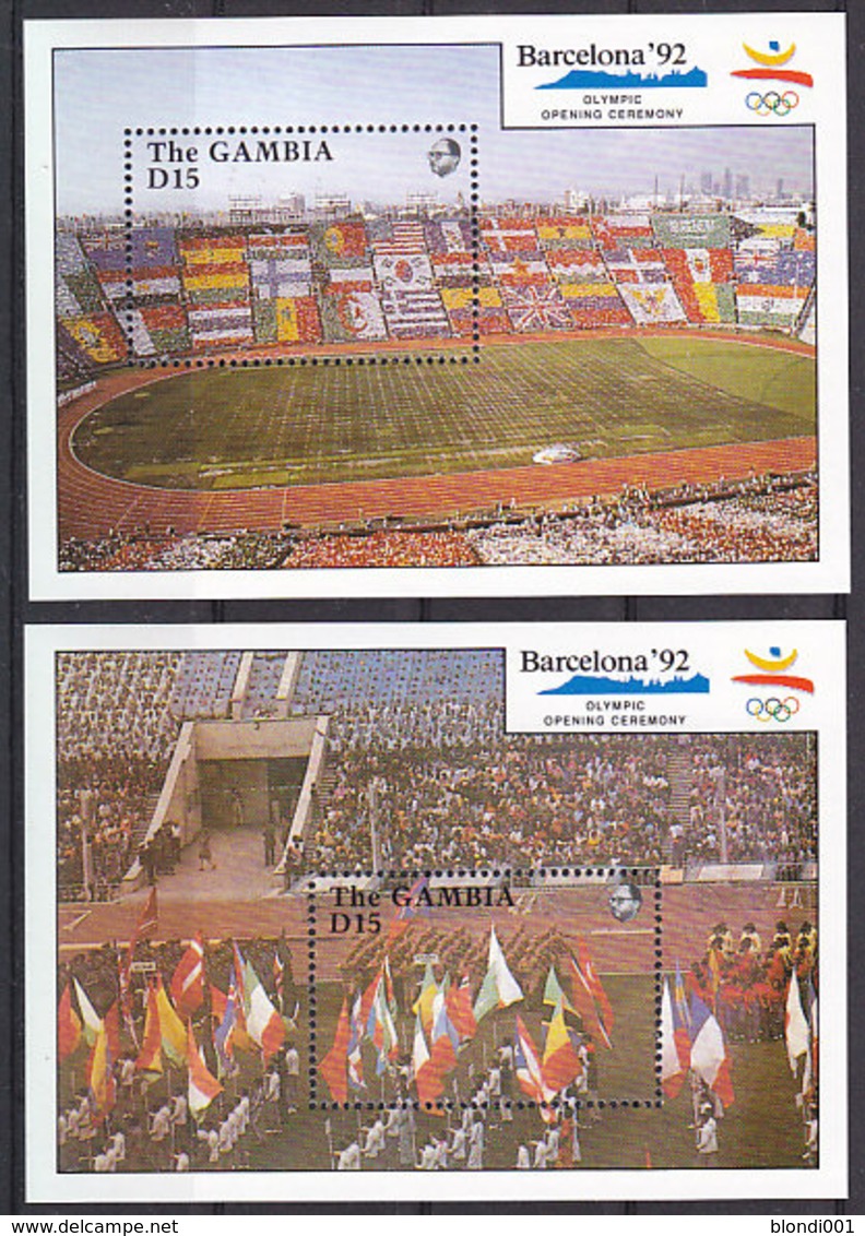 Olympics 1992 - Stadien - GAMBIA - 2 S/S MNH - Summer 1992: Barcelona