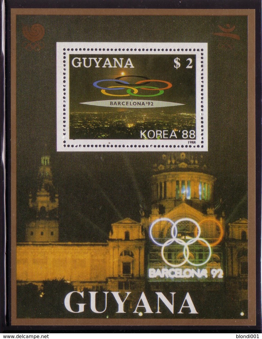 Olympics 1992 - History - GUYANA - S/S Gold MNH - Summer 1992: Barcelona