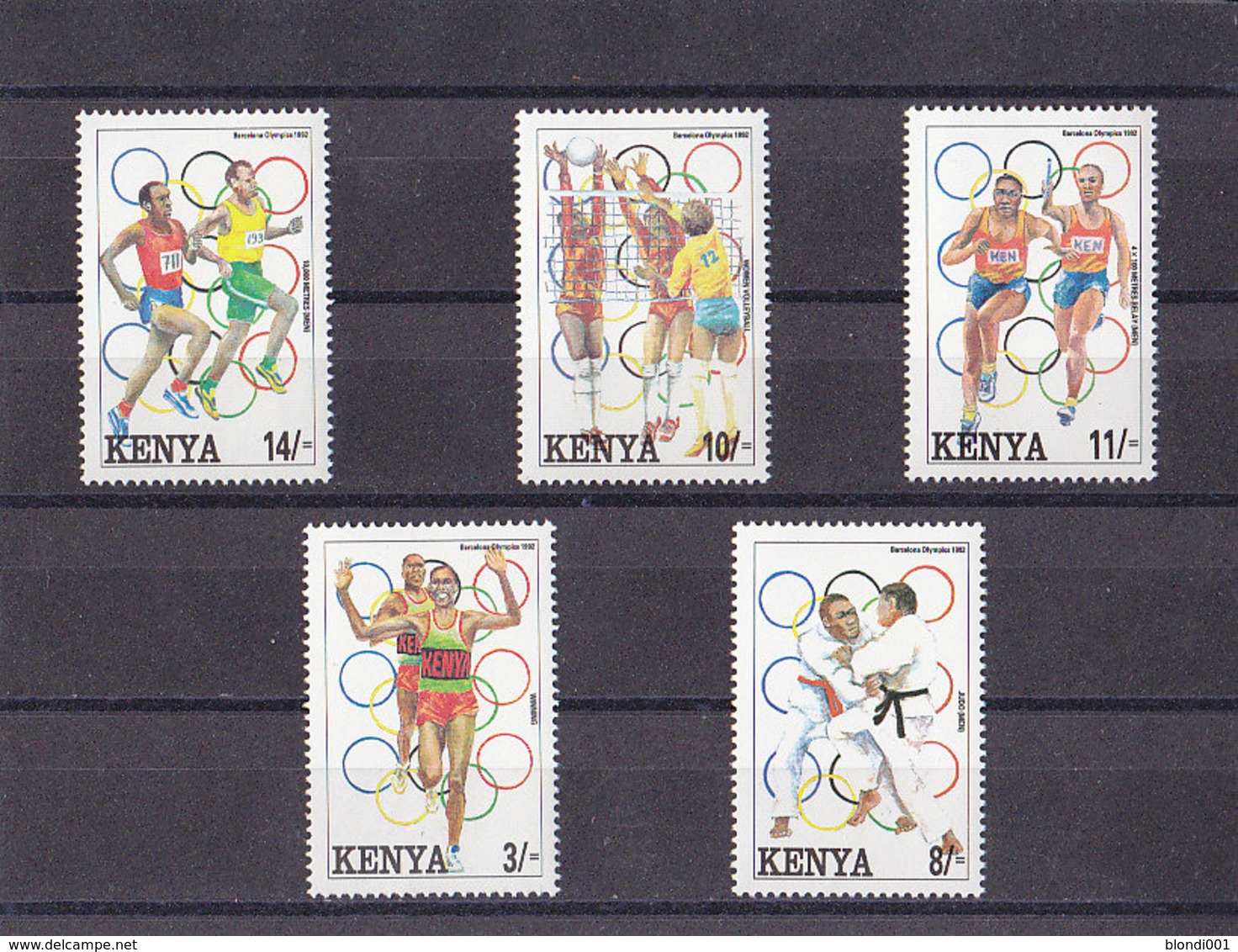 Olympics 1992 - Judo - KENYA - Set MNH - Summer 1992: Barcelona