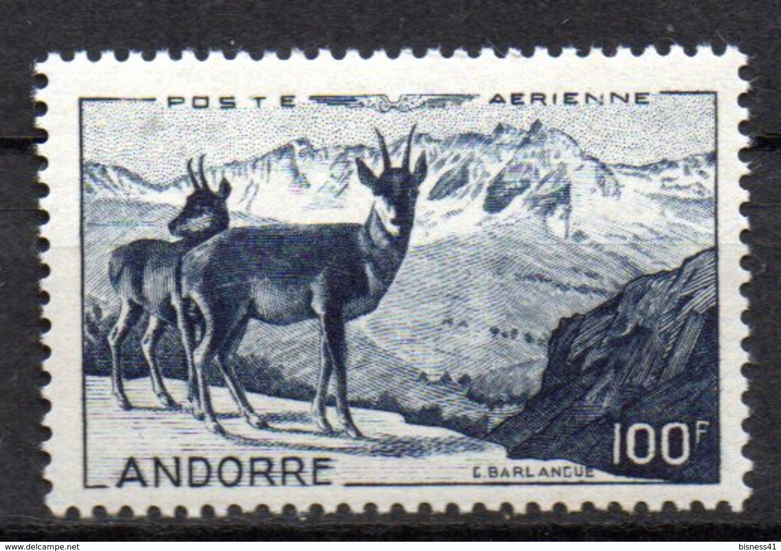 Col17  Andorre PA  N° 1 Neuf Luxe XX MNH  Cote 110,00€ - Luchtpost