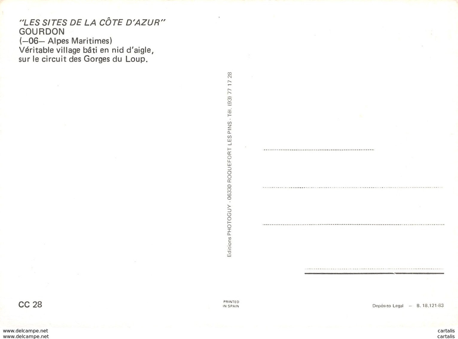 06-GOURDON-N°C-3595-C/0291 - Sonstige & Ohne Zuordnung