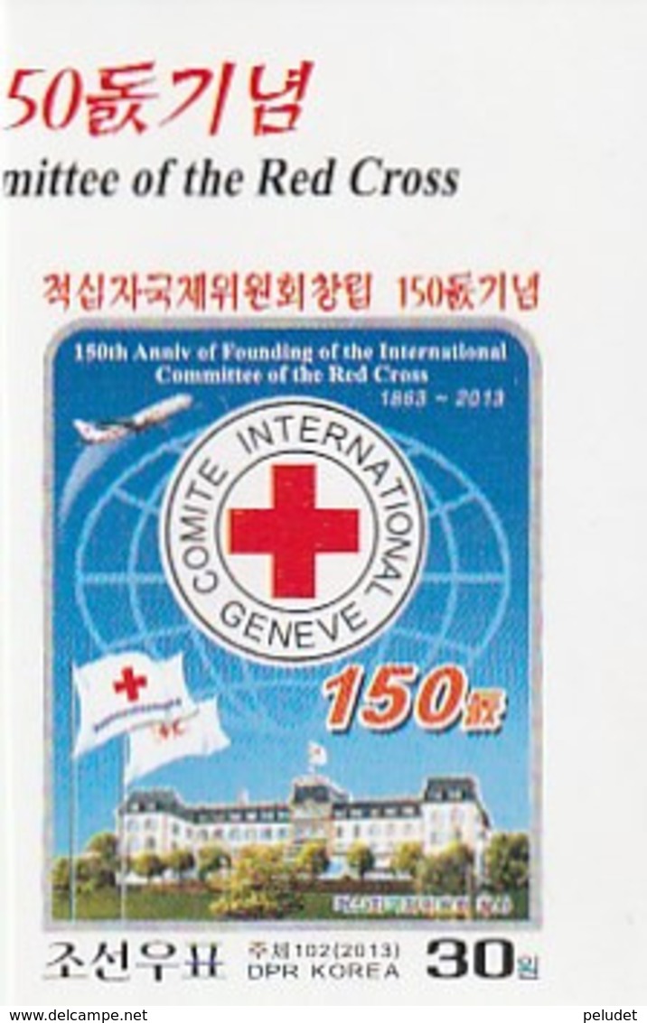 NORTH KOREA - COREA DEL NORTE - 2013 The 150th Anniversary Of The Red Cross Imperf. - Corea Del Norte