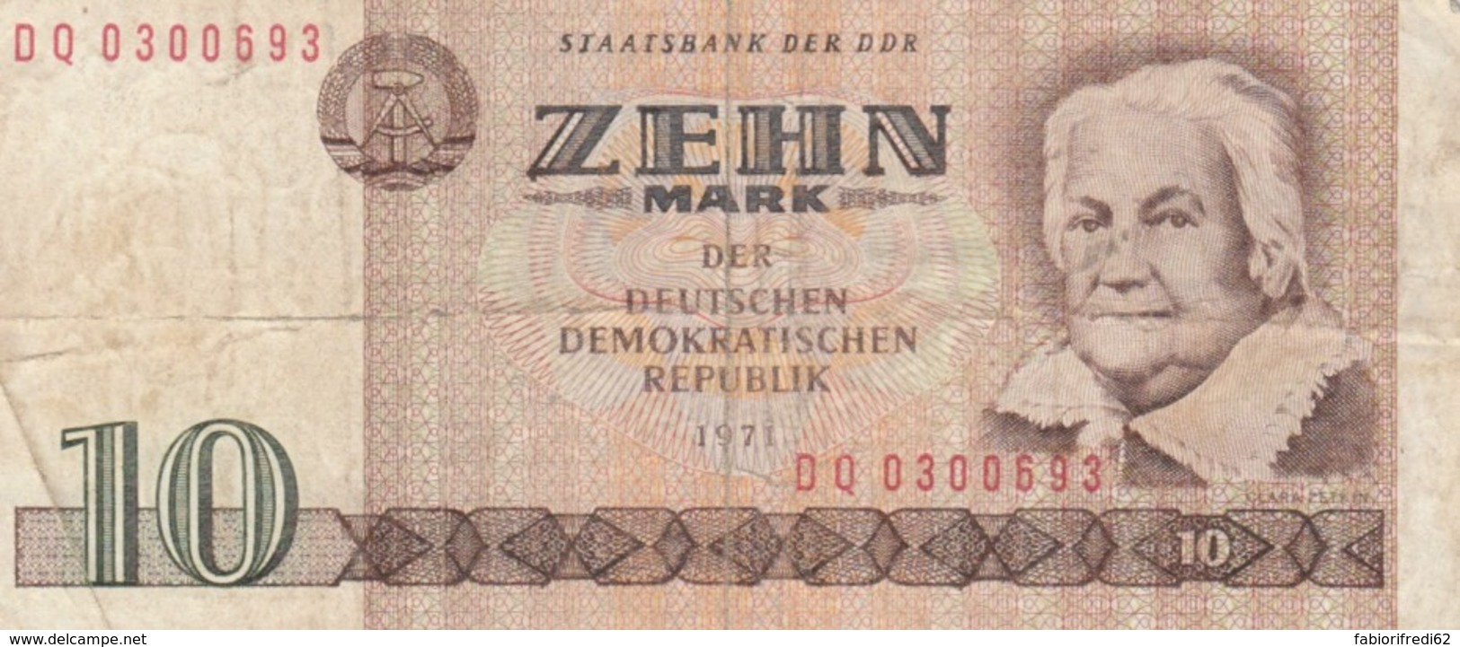 BANCONOTA 10 MARCHI DDR VF (VX973 - 10 Deutsche Mark