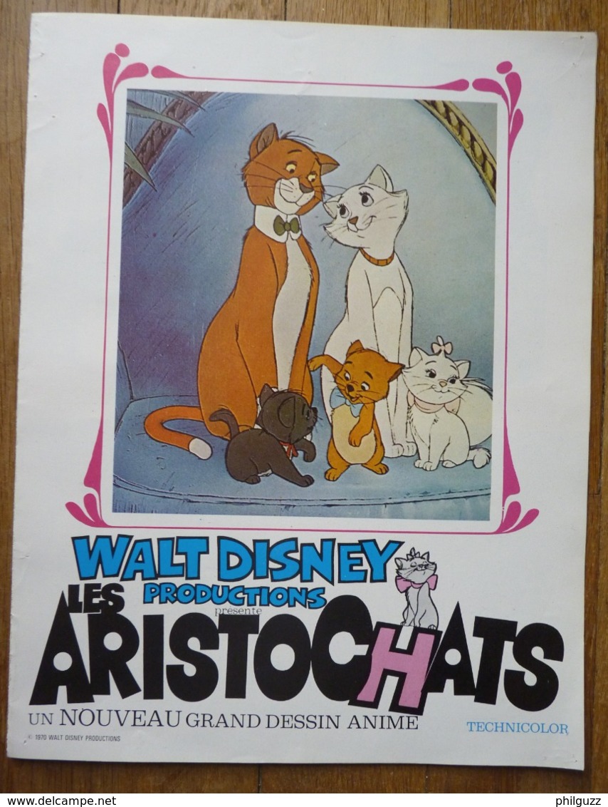 DOSSIER DE PRESSE FILM LES ARISTOCHATS Walt Disney 1970 - Werbetrailer