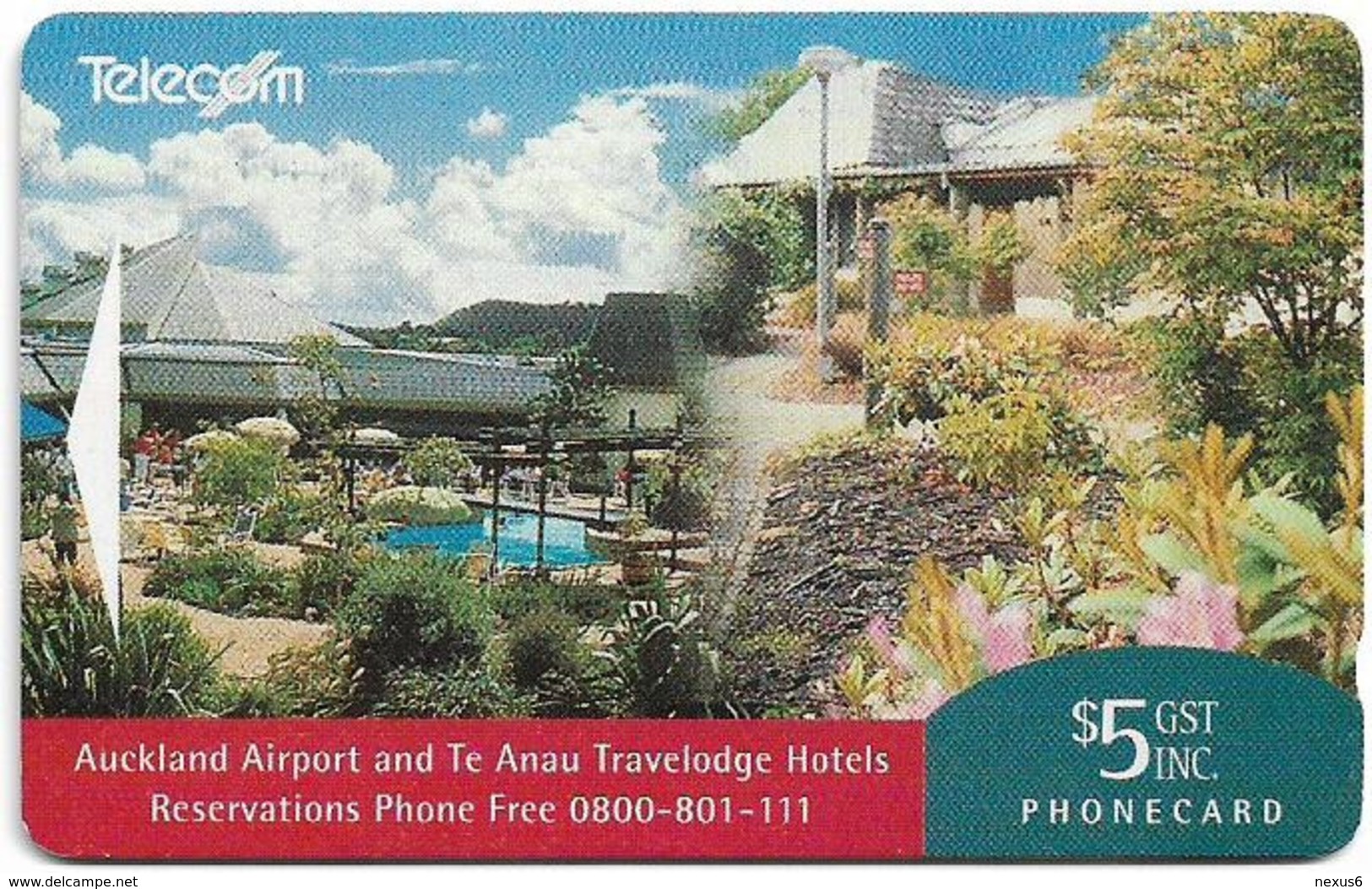 New Zealand - Advertising Cards - Hotels - Auckland Airport & Te Anau, 1993, 5$, 7.500ex, Used - New Zealand