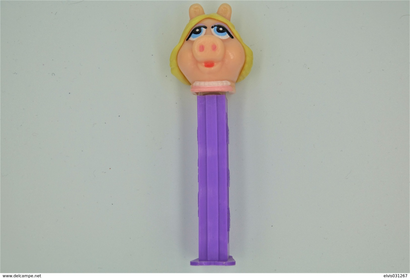 Vintage PEZ DISPENSER : MISS PIGGY - HA! Muppets Muppet Show - 1991- Us Patent Austria Made L=11cm - Beeldjes