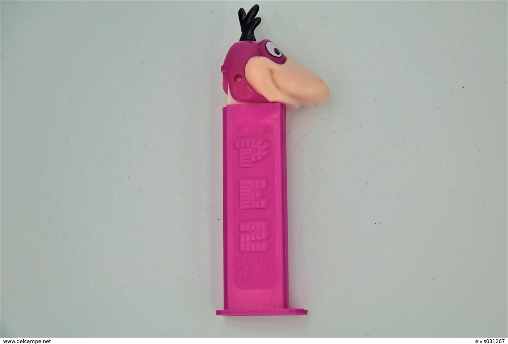 Vintage PEZ DISPENSER : DINO Purple - HBPI The Flintstones - 1992- Us Patent Austria Made L=11cm - Figurines