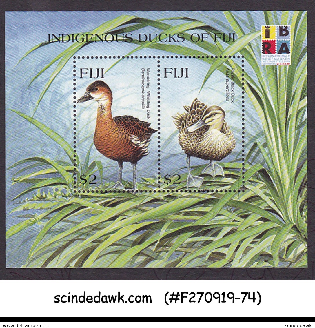 FIJI - 1999 INDIGENOUS DUCKS OF FIJI / BIRDS / IBRA - MIN/SHT MNH - Fiji (1970-...)