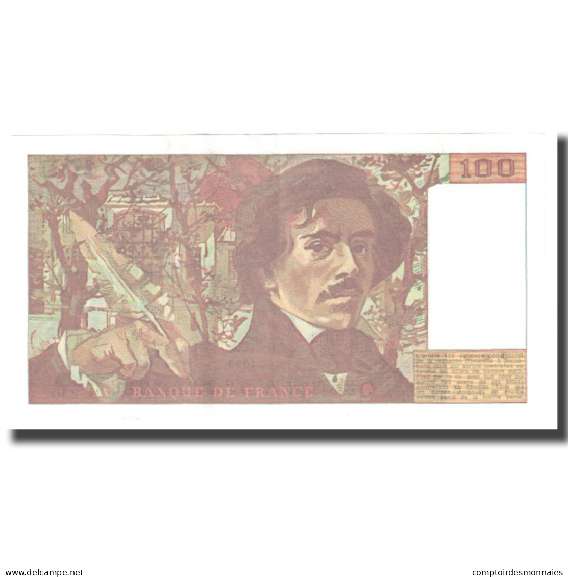 France, 100 Francs, Delacroix, 1993, BRUNEEL, BONARDIN, VIGIER, SPL - 100 F 1978-1995 ''Delacroix''