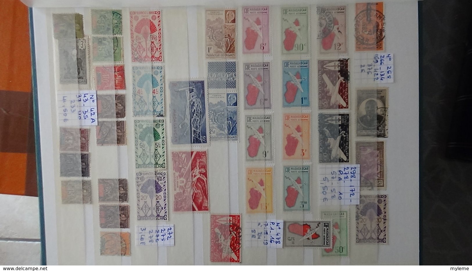 Dispersion d'une collection des anciennes colonies Françaises avant indépendance  de MADAGASCAR. Très sympa !!!