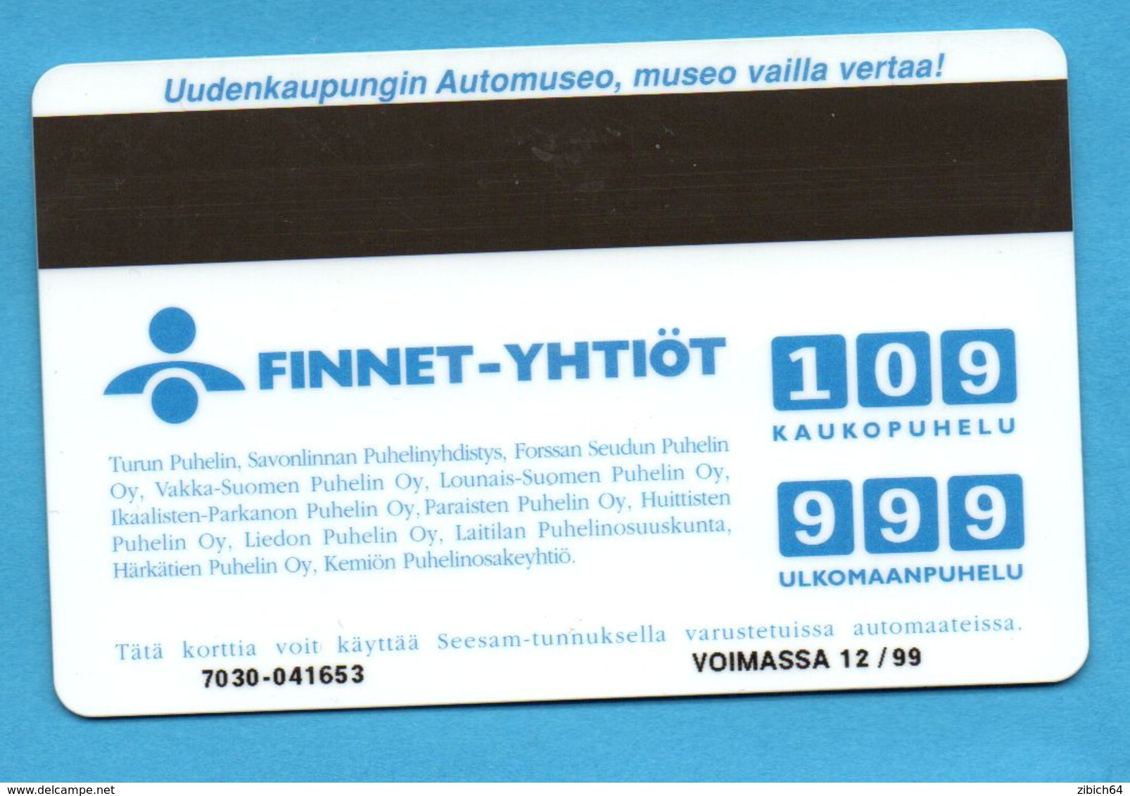 FINLAND Magnetic Phonecard  CAR - Finlandia