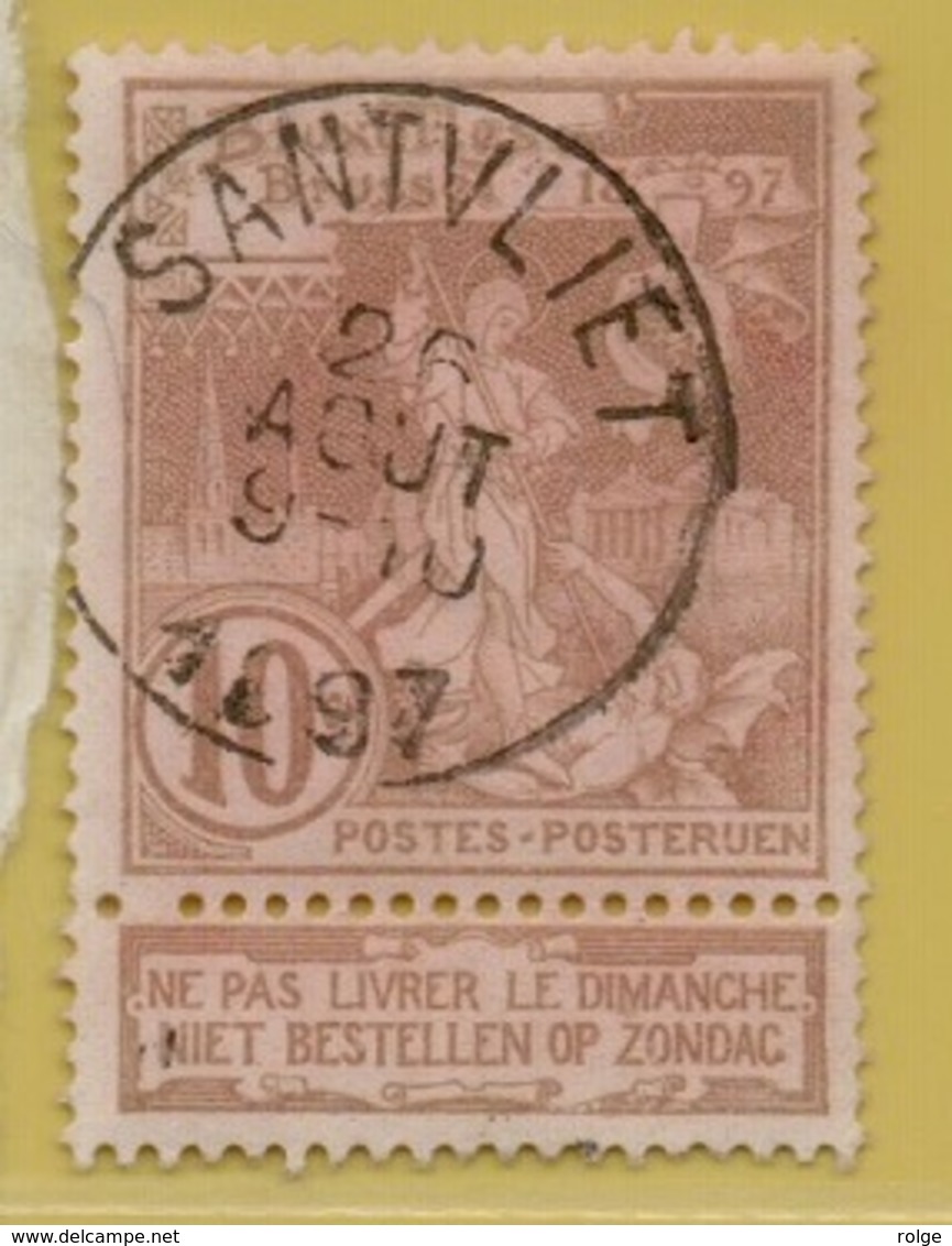 +MW-4539       SANTVLIET    OCB 72      COBA 15    ZELDZAAM OP DEZE UITGIFTE - 1894-1896 Exhibitions