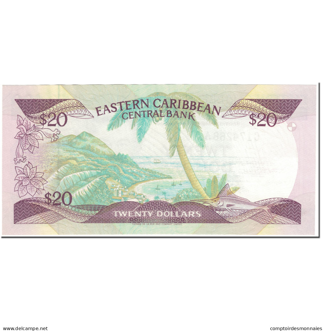 Billet, Etats Des Caraibes Orientales, 20 Dollars, 1988-93, Undated (1988-93) - Ostkaribik