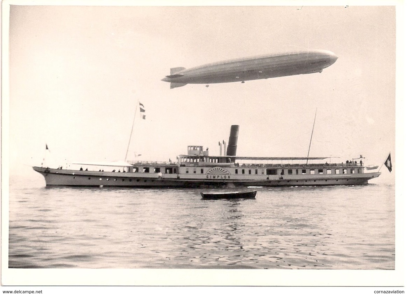 Aviation - LZ-127 Graf Zeppelin - Survol Du Simplon - Lac Léman - Superbe Et Rare - Aviación