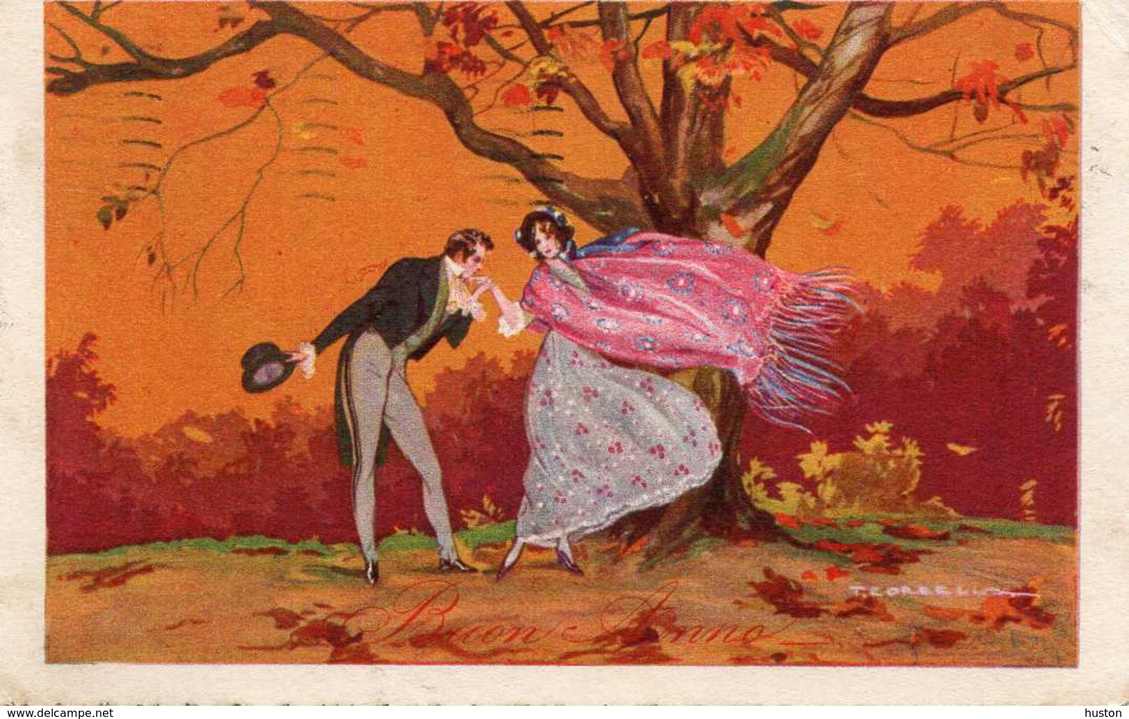 Couple Sous Un Arbre En Automne - Otros & Sin Clasificación