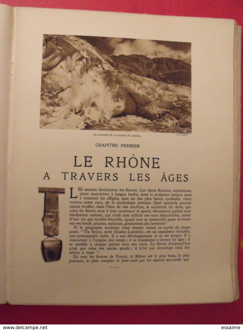 Le Rhône Des Alpes à La Mer. Albert Dauzat. Alpina Paris 1928. Exemplaire Numéroté. - Rhône-Alpes