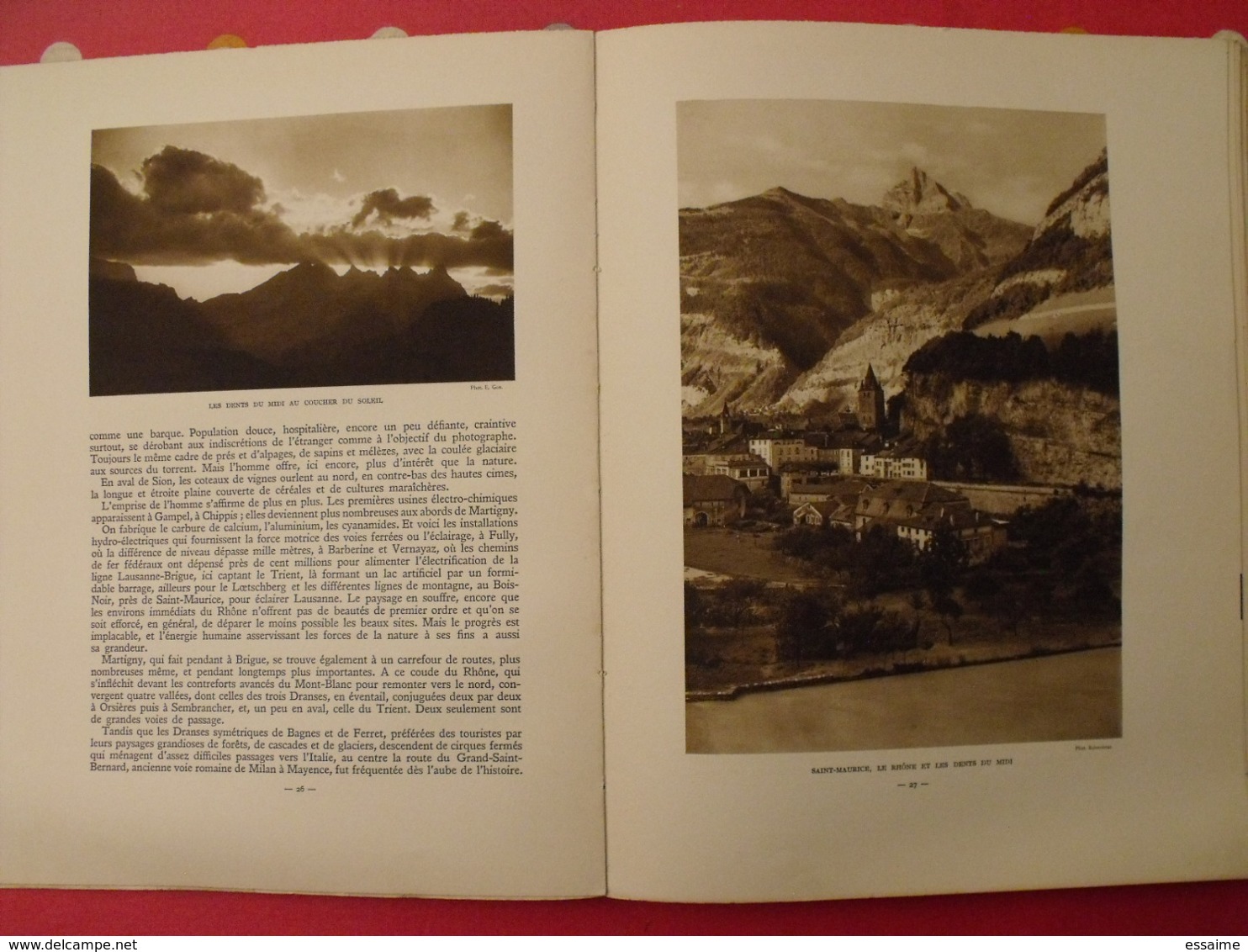 le Rhône des Alpes à la mer. Albert Dauzat. Alpina Paris 1928. exemplaire numéroté.