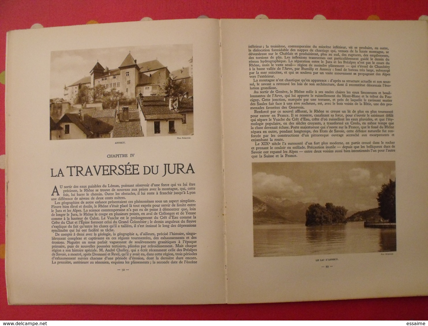 le Rhône des Alpes à la mer. Albert Dauzat. Alpina Paris 1928. exemplaire numéroté.