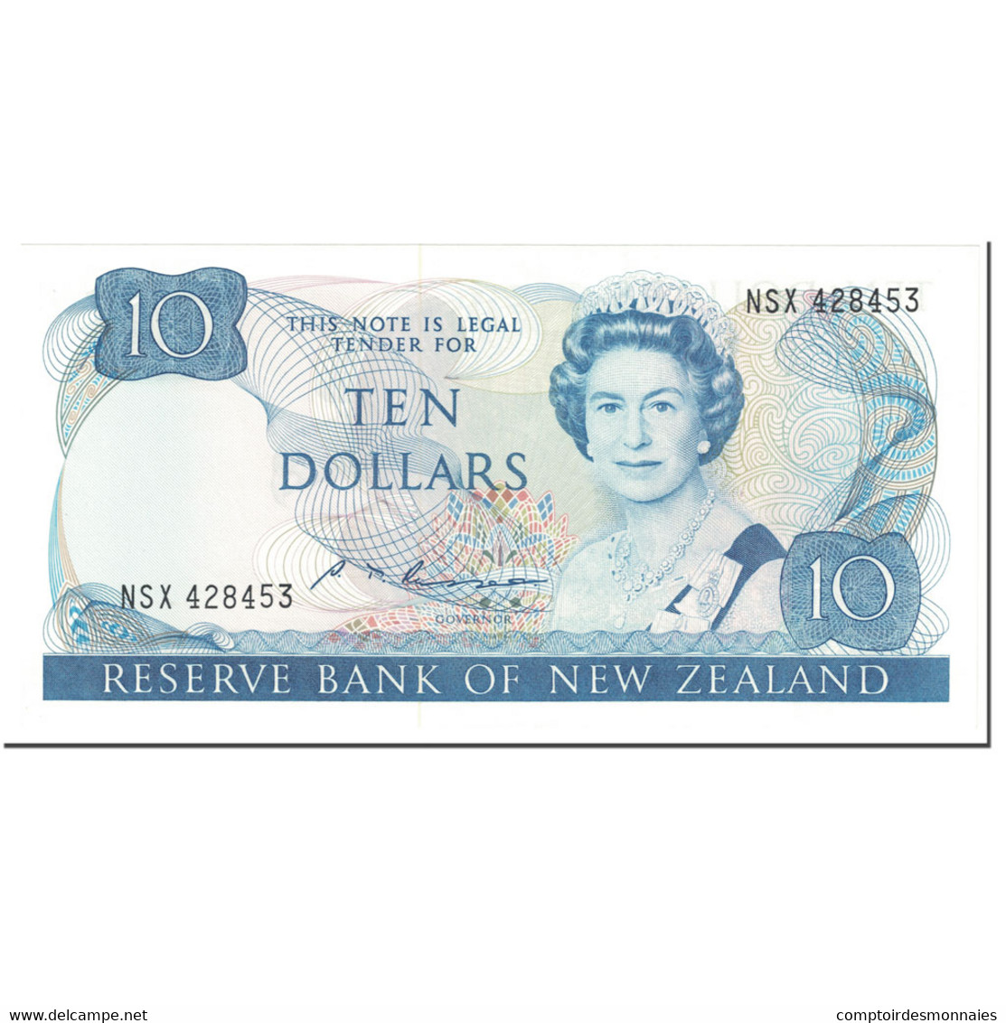 Billet, Nouvelle-Zélande, 10 Dollars, 1985-89, Undated (1985-89), KM:172b, NEUF - New Zealand