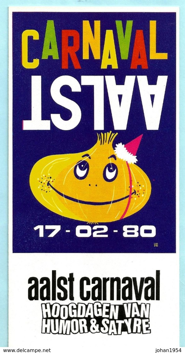 AALST - CARNAVAL 1977/1979/1980 (programma) + aftelkalender Carnaval 1997 + Carnavalstoet 1979 (deelnemerslijst)