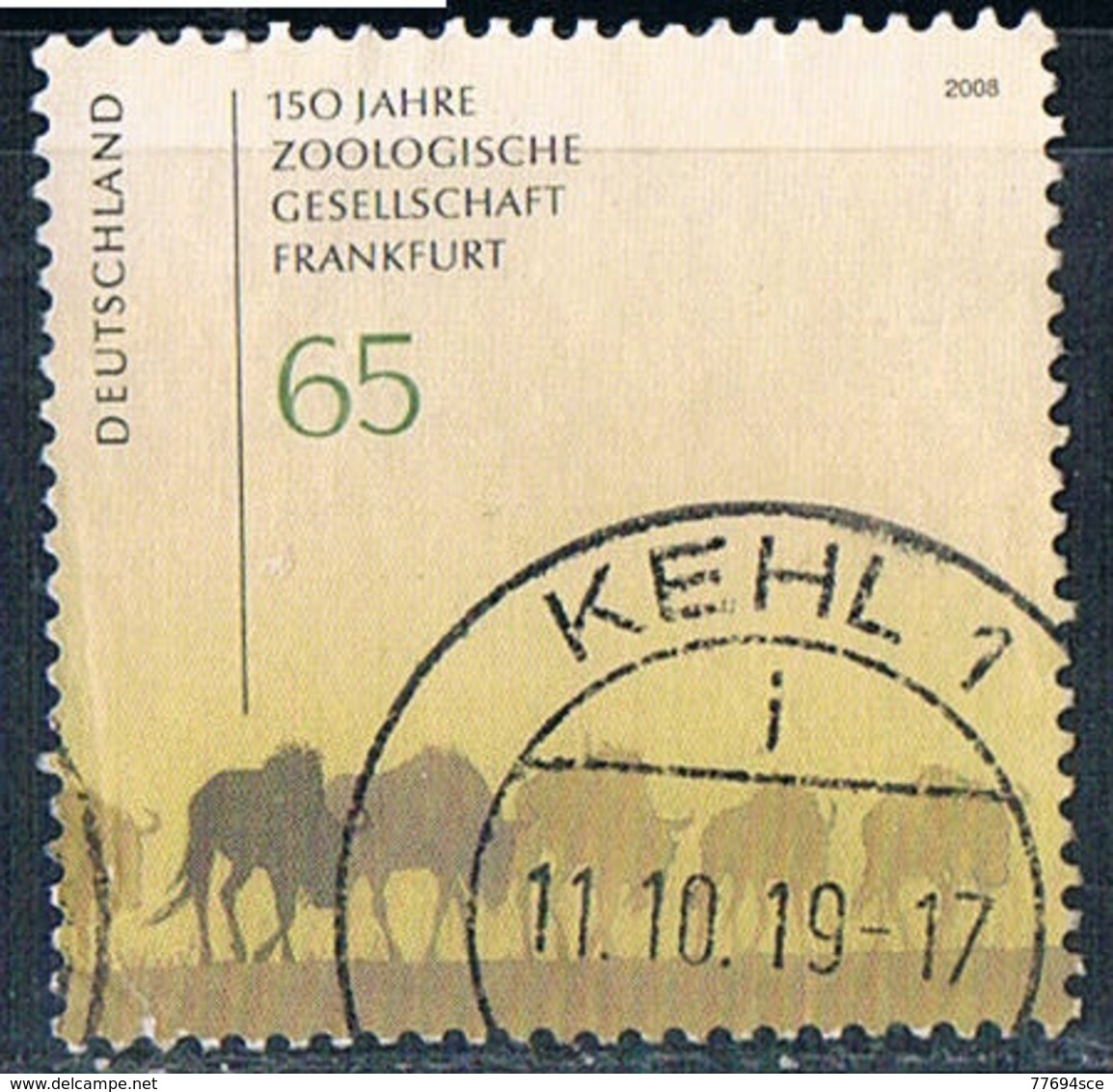 2008  150 Jahre Zoologische Gesellschaft Frankfurt - Used Stamps