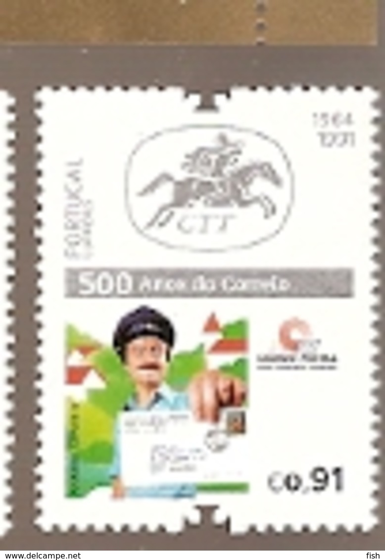 Portugal  ** & 500 Years Of Post Mail In Portugal, Postman 2019 (8424) - Post